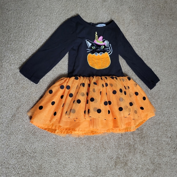 counting daisies Other - Counting Daisies Halloween 3T Black Cat Orange and Black Dress